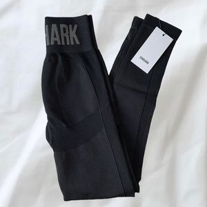NWT Gymshark Flex High Waisted Leggings, Black/Charcoal
